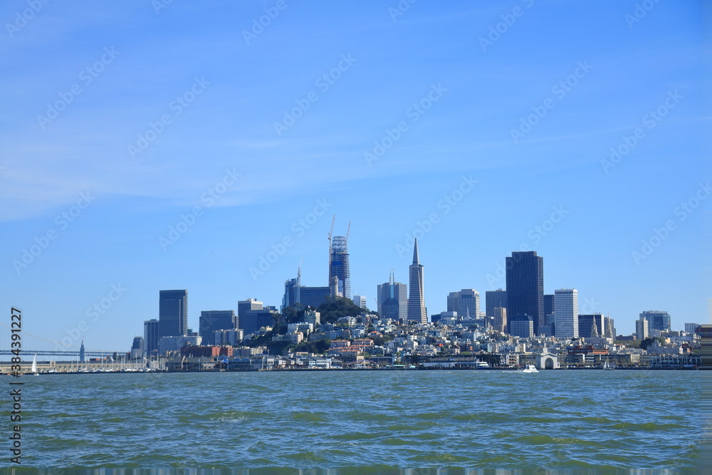 Beautiful cityscape of San Francisco and San Francisco Bay landscape in North California USA Beautiful cityscape of San Francisco and San Francisco Bay landscape in North California USA
