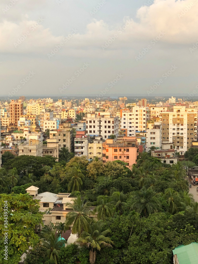 CityScape of Chittagong city in the area of Katalgonj. The urban area of Chittagong