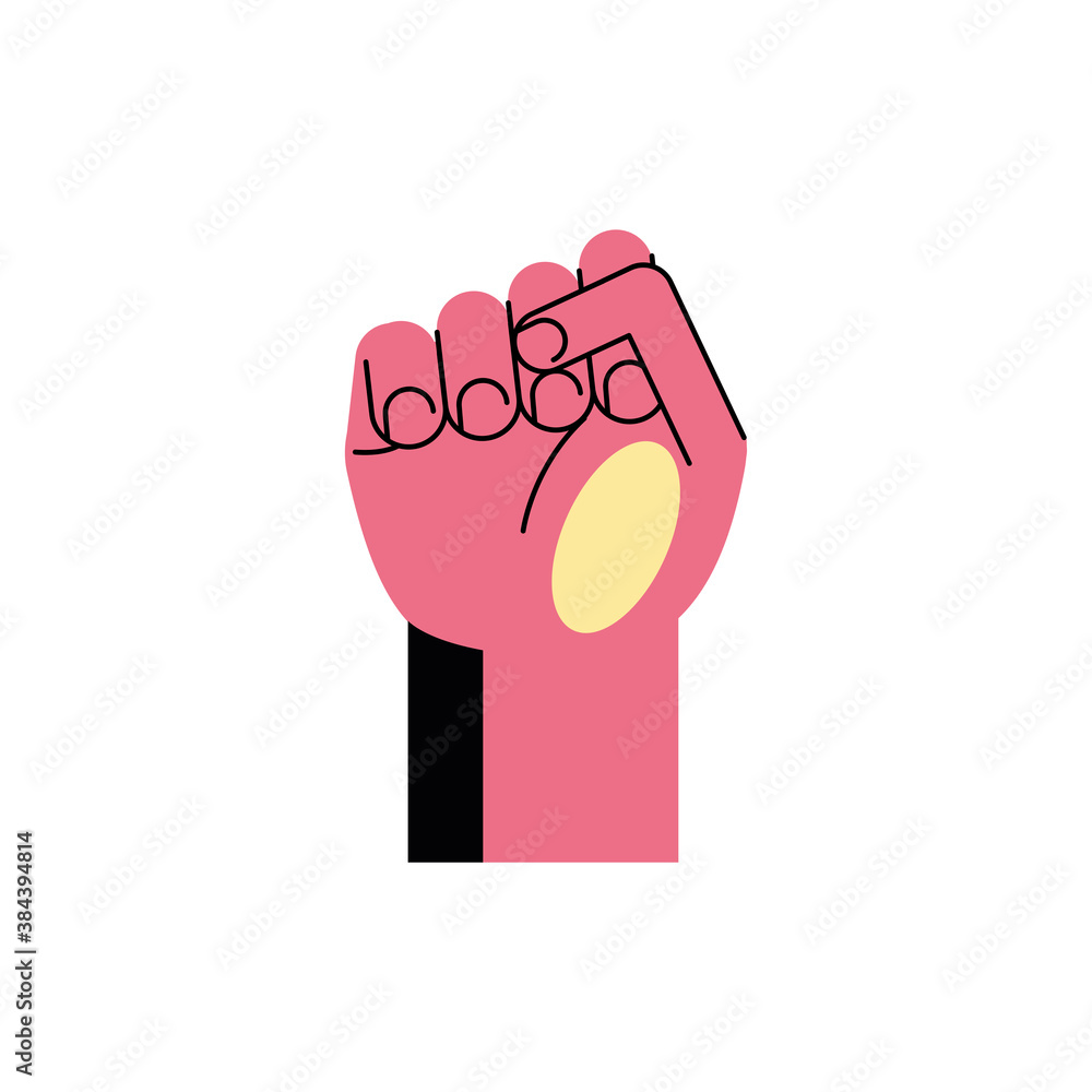 hand sign language s line and fill style icon vector design hand sign language s line and fill style icon vector design
