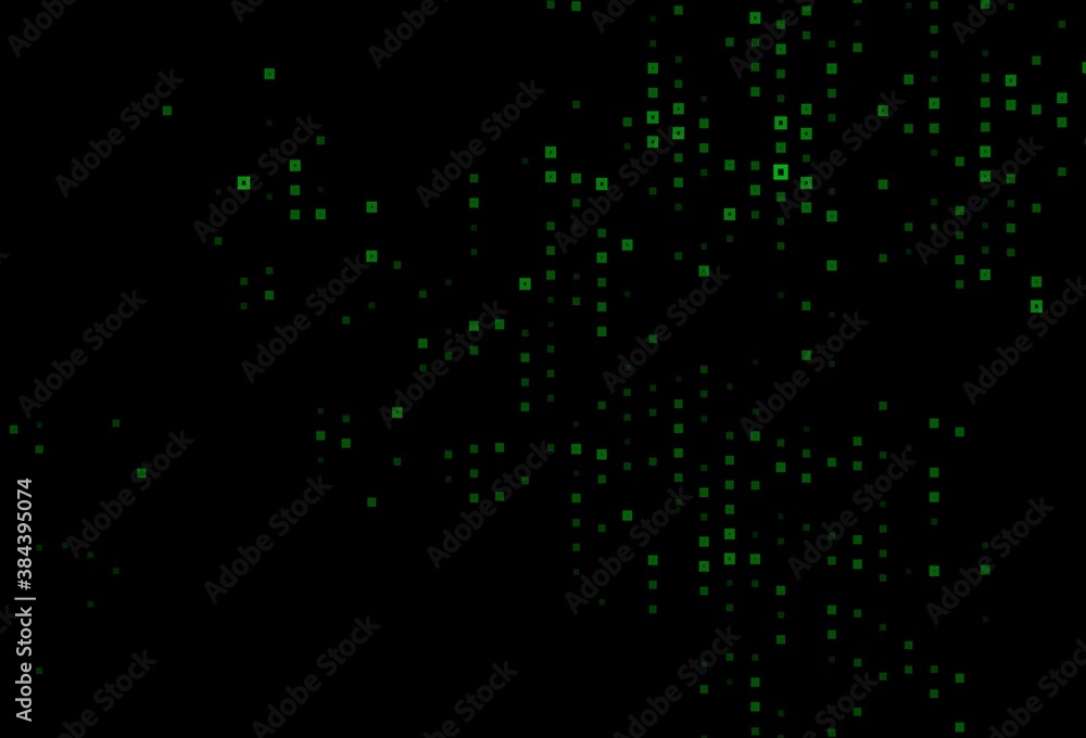 Dark Green, Yellow vector pattern in square style.