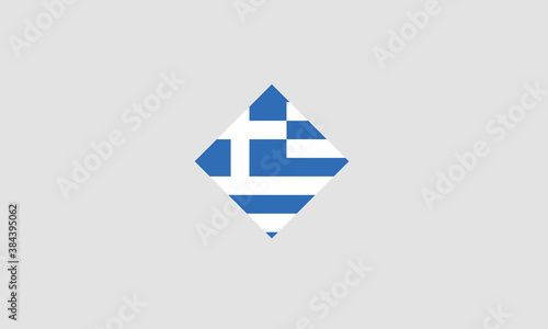 Free Download Greece flag diamond vector illustration - GFXLoad