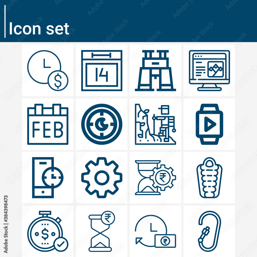 Simple set of prison term related lineal icons. Simple set of prison term related lineal icons.