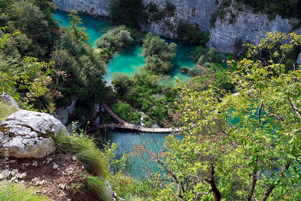 Plitvice lakes national park in croatia.