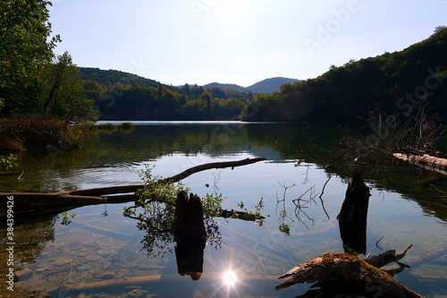 Fototapeta Naklejka Na Ścianę i Meble -  Plitvice lakes national park in croatia.