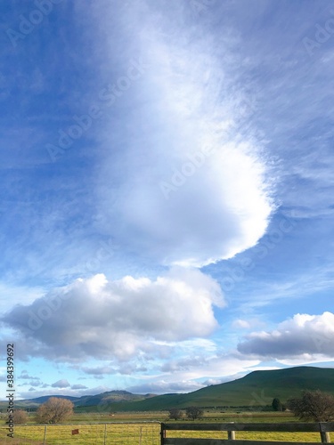 the beautiful clouds in Tasmania, Australia