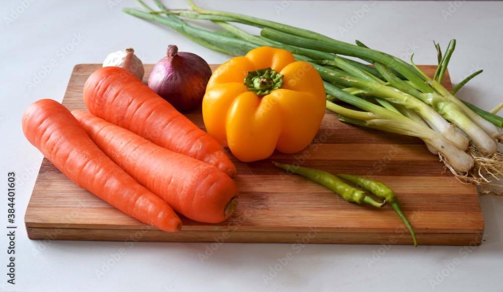 fresh vegetables on wooden table fresh vegetables on wooden table