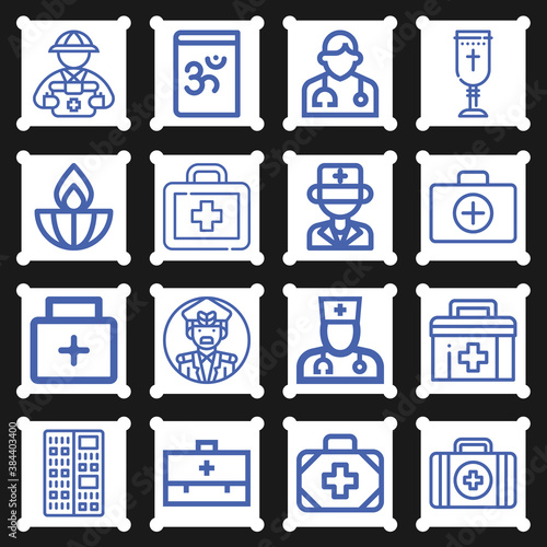 16 pack of companions  lineal web icons set