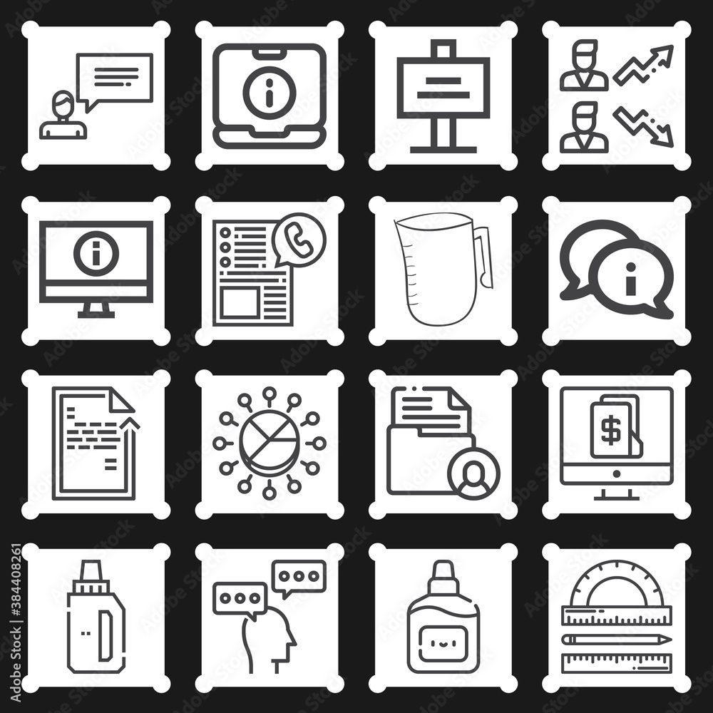 16 pack of entropy lineal web icons set 16 pack of entropy lineal web icons set