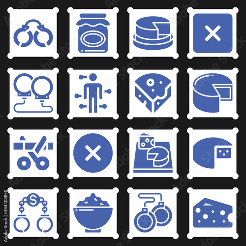 16 pack of lay off  filled web icons set