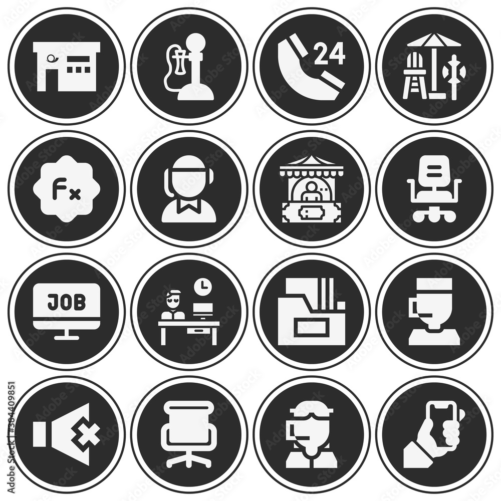 16 pack of duty filled web icons set 16 pack of duty filled web icons set