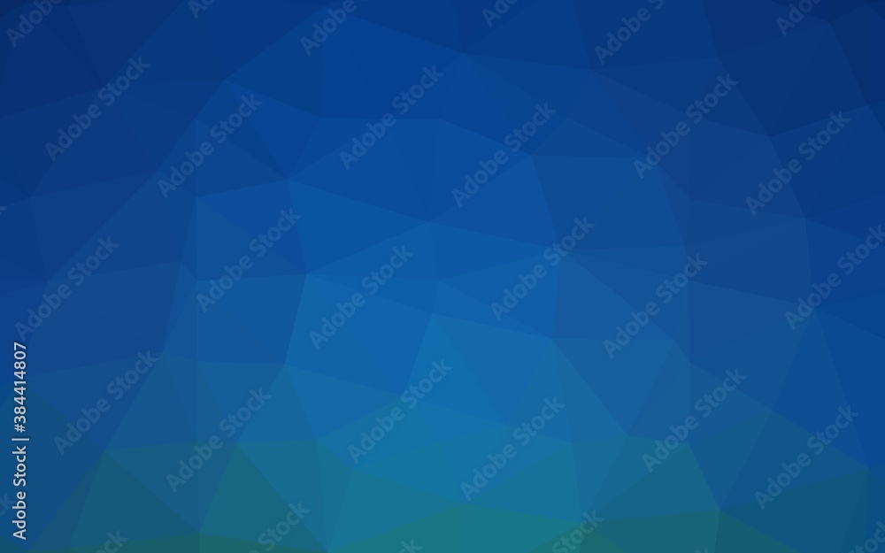 Obraz premium Dark BLUE vector low poly cover.