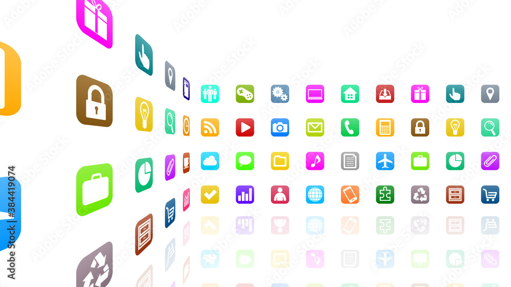 Technology Icon Network Symbol Digital devices on the Internet 3D illustration Technology Icon Network Symbol Digital devices on the Internet 3D illustration