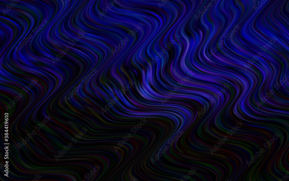 Dark Purple vector pattern with curved circles. Dark Purple vector pattern with curved circles.