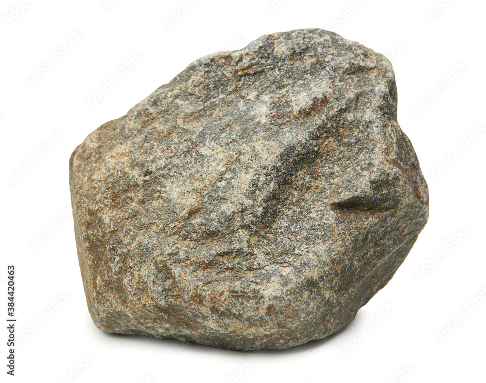 Large rock stone isolated on a white background. Large rock stone isolated on a white background.