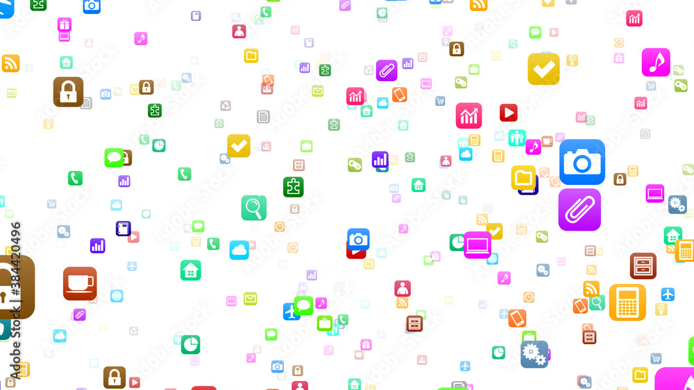 Technology Icon Network Symbol Digital devices on the Internet 3D illustration Technology Icon Network Symbol Digital devices on the Internet 3D illustration