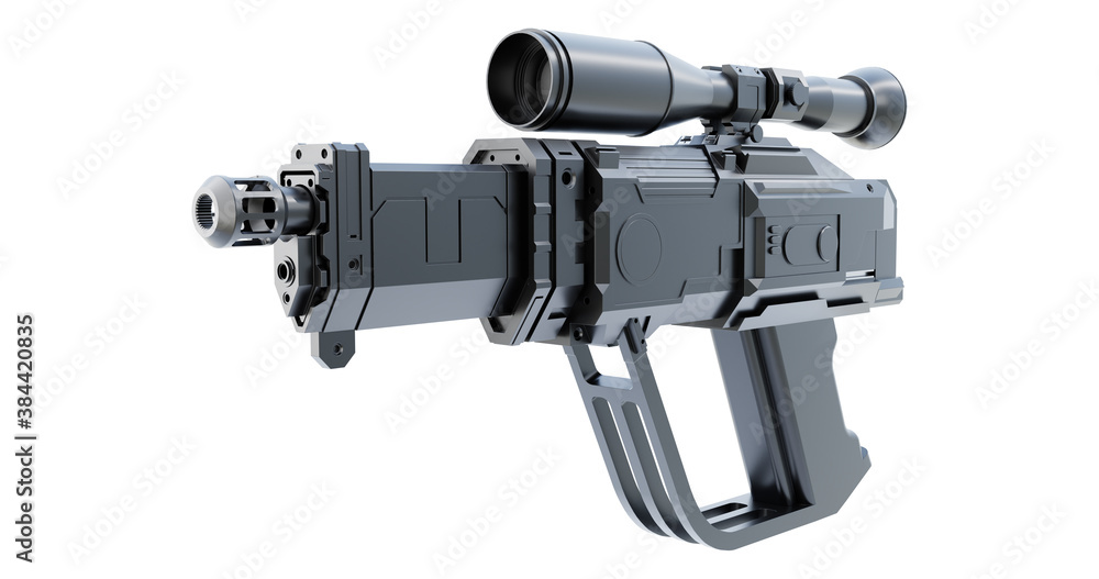 3d Imaginary futuristic semi automatic hand gun pistol weapon 3d Imaginary futuristic semi automatic hand gun pistol weapon
