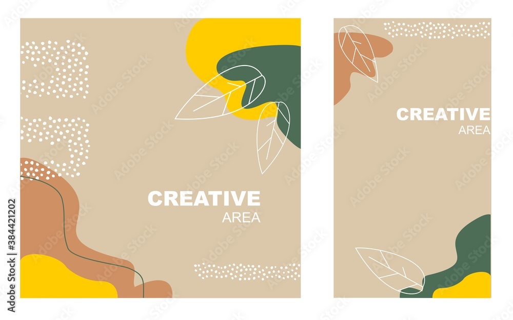 Abstract fall backgrounds for instagram or other. Vector illustration