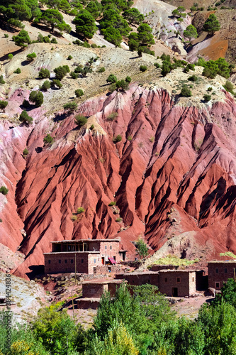 Village in the Atlas mountains, Morocco, Africa photo