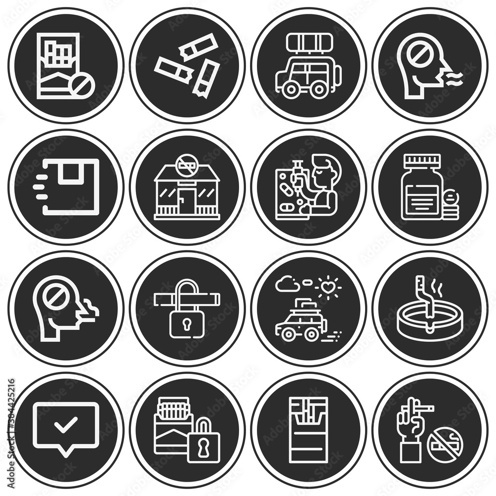 16 pack of altogether  lineal web icons set
