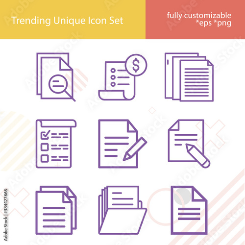 Simple set of auf related lineal icons.