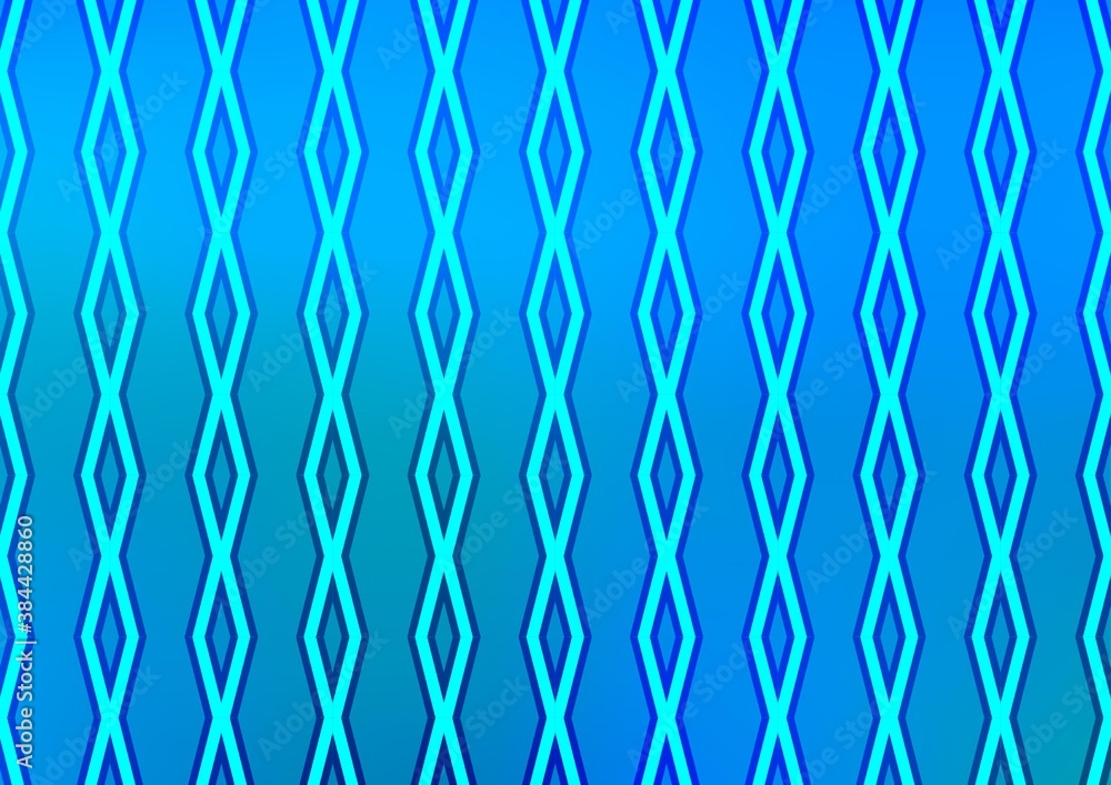 Naklejka premium Light BLUE vector layout with lines, rectangle.