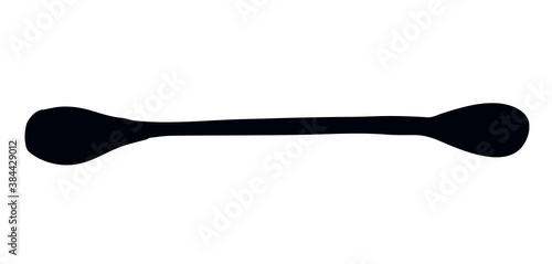 Ear sticks. Vector drawing icon