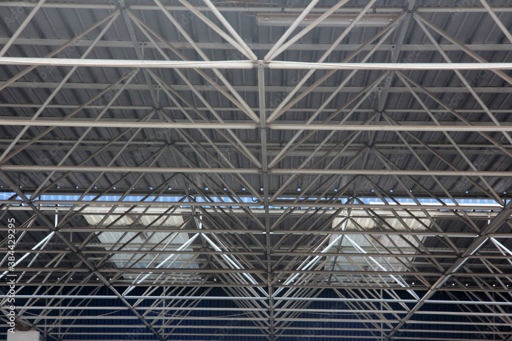 steel roof ,metal roof in construction site