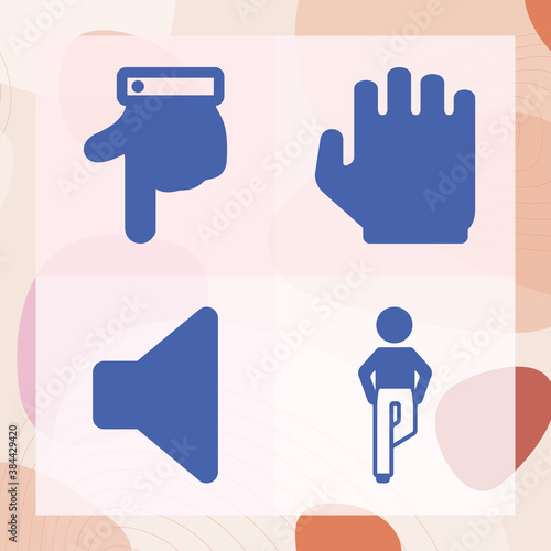 Simple set of occupied related filled icons