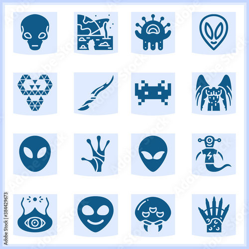 Invaders  related simple set. 16  filled