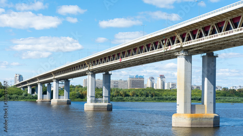 Nizhny Novgorod. Metro bridge across the Oka river © KVN1777