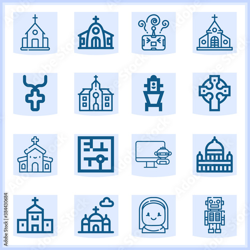 Abbey  related simple set. 16  lineal