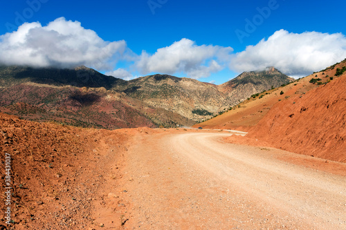 Road in Atlas Mountains, Morocco, Africa