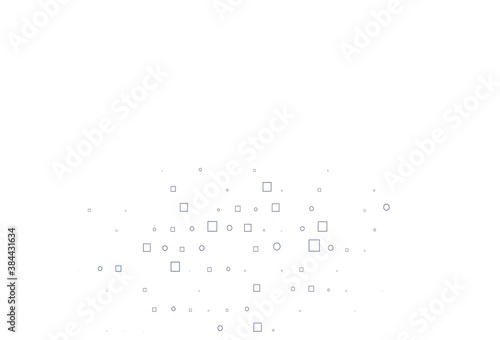 Light BLUE vector layout with circle spots, cubes.