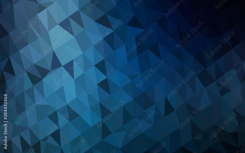 Dark BLUE vector blurry triangle pattern. Dark BLUE vector blurry triangle pattern.