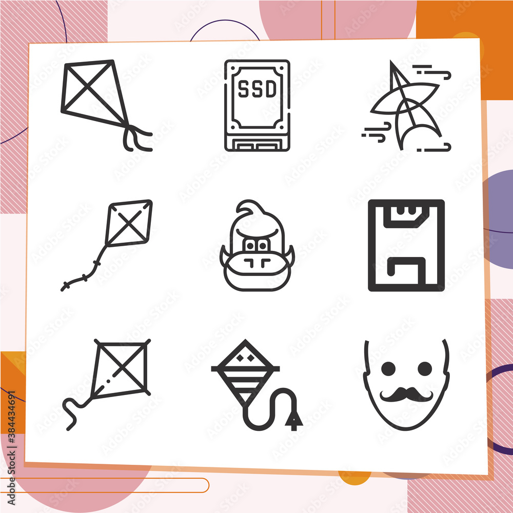 Simple set of 9 icons related to wanted Simple set of 9 icons related to wanted