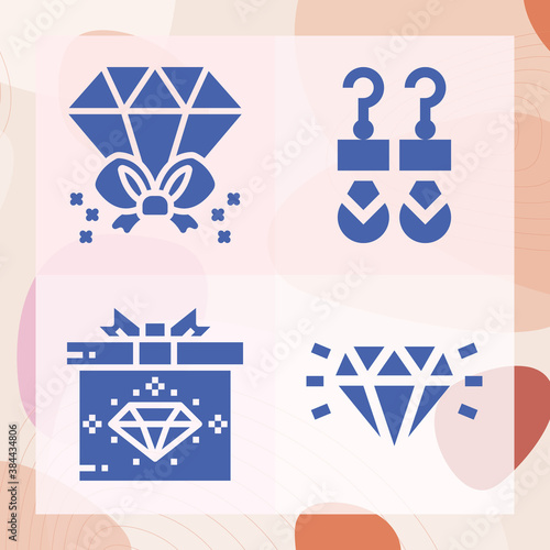 Simple set of referendum related filled icons