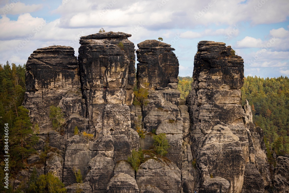 Bastei , Sächsische Schweiz , Elbe