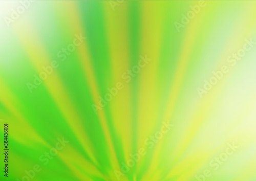 Light Green, Yellow vector abstract blurred pattern.