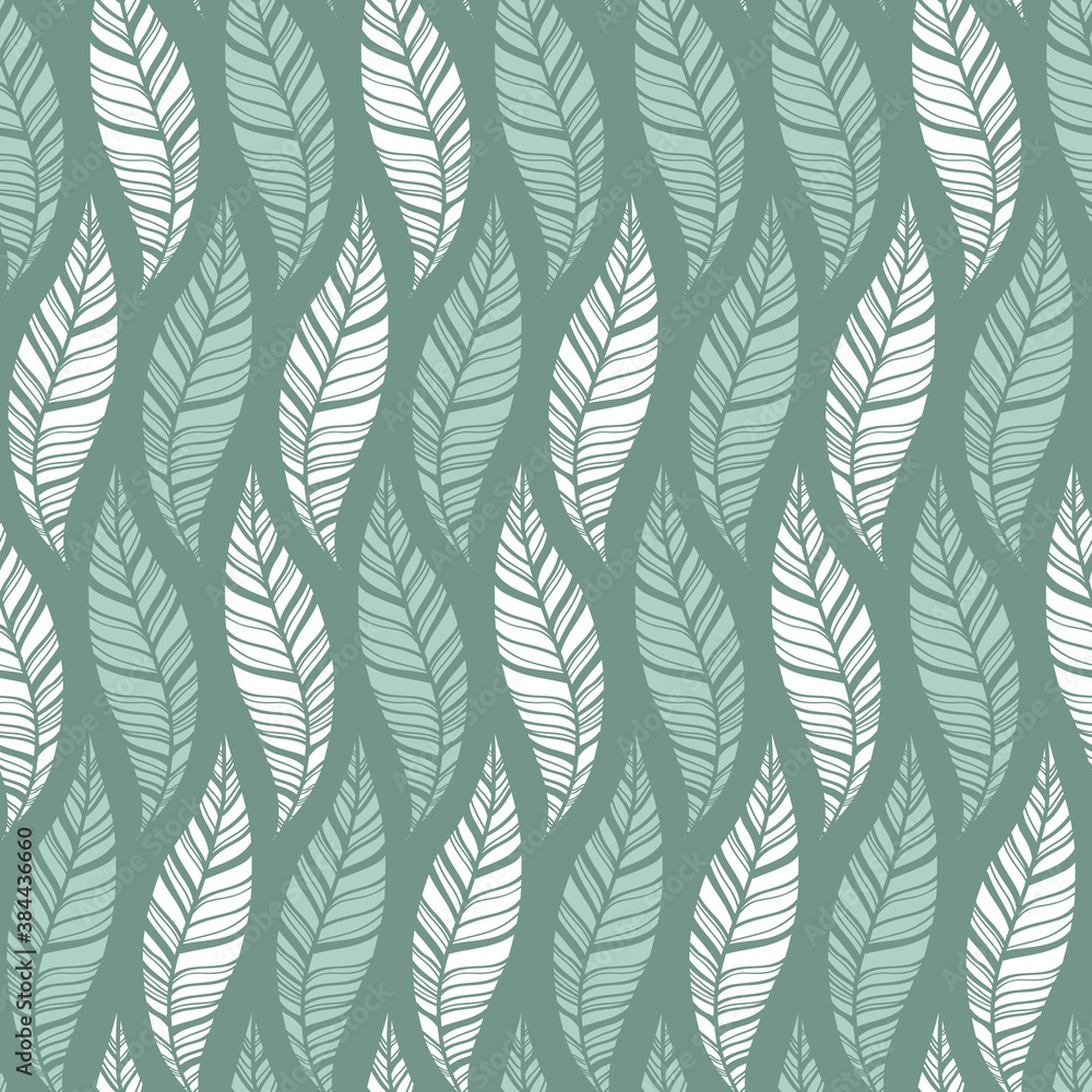 Seamless pattern of leaves 5 Seamless pattern of leaves 5