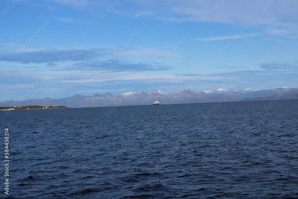 Ferry service between Bognes an Lødingen in Northern Norway Ferry service between Bognes an Lødingen in Northern Norway