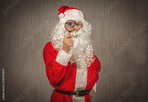 Santa Claus with the color lens.