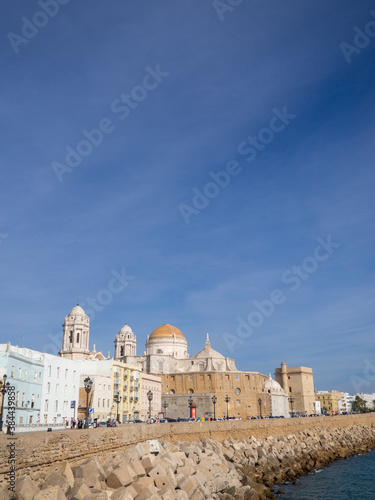 Vistas de La Santa y Apostólica Iglesia Catedral de Cádiz, Cádiz, Andalucía, Spain 