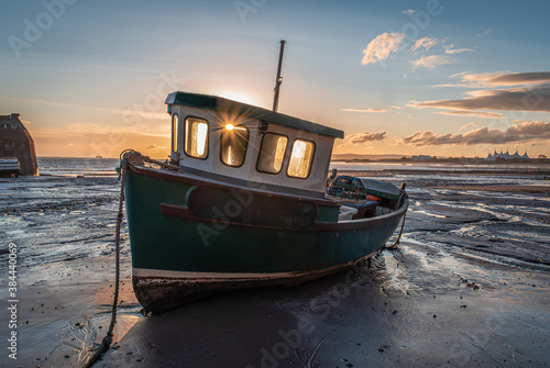 Fishing boat in Minehead Harbour photo