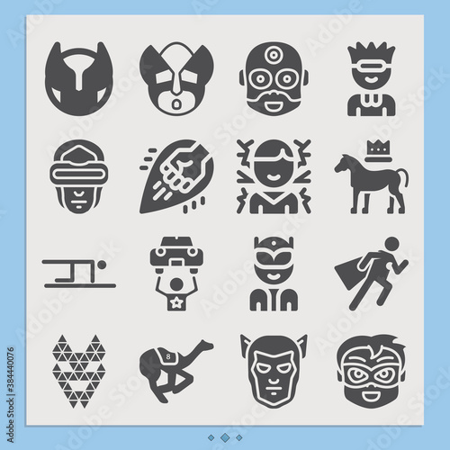 Simple set of savage related filled icons.