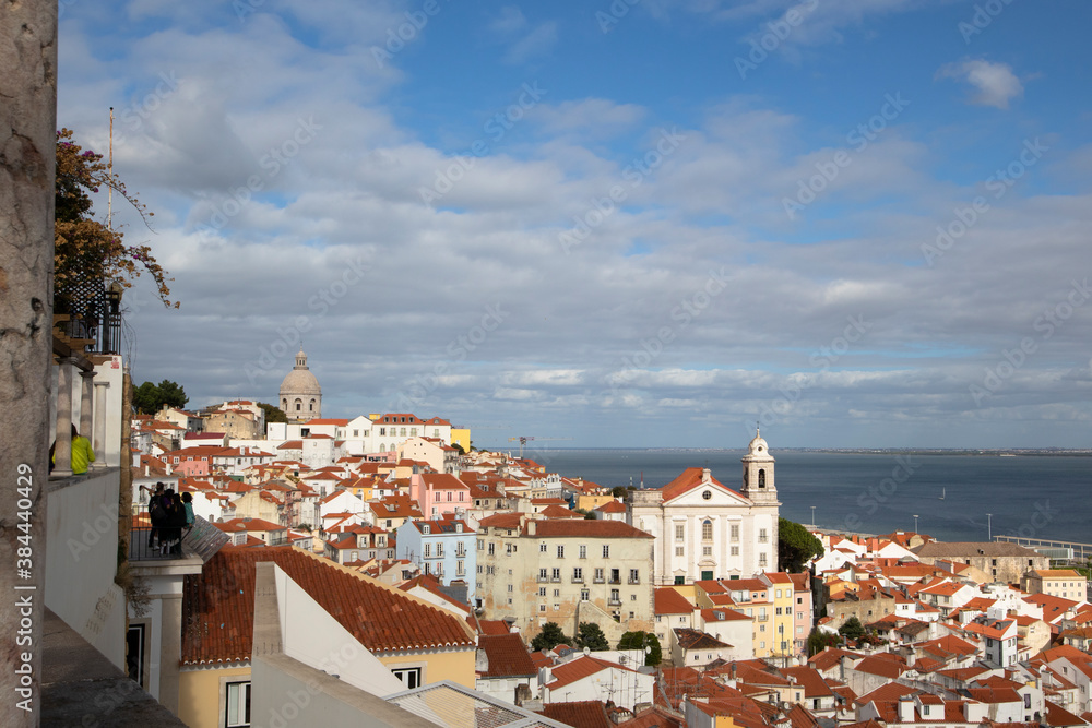Lisbon old town from above