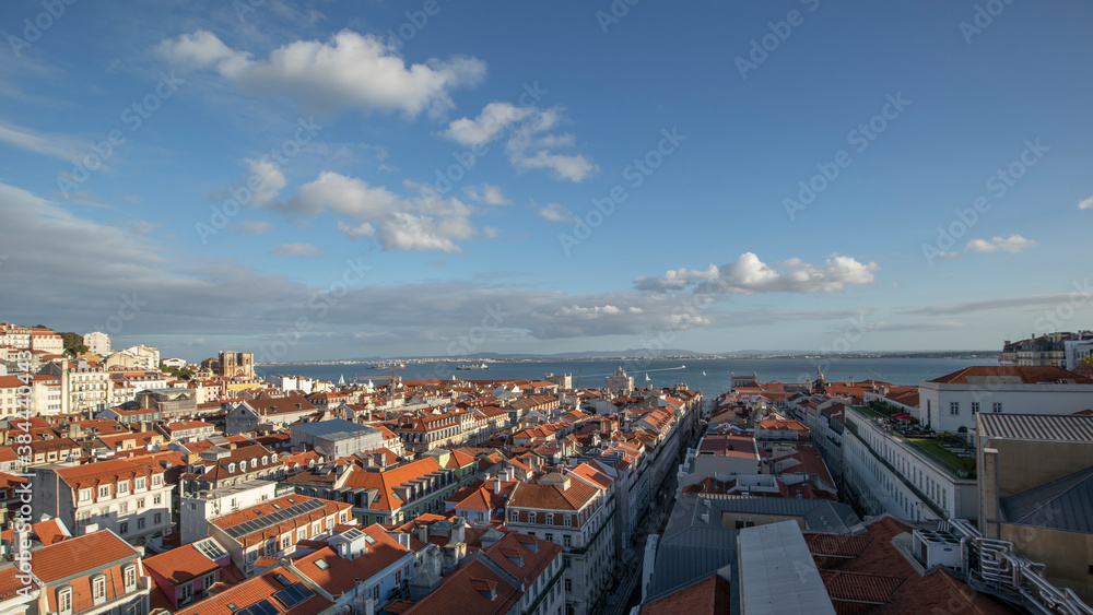 View of Lisbon from Santa Justa elevator