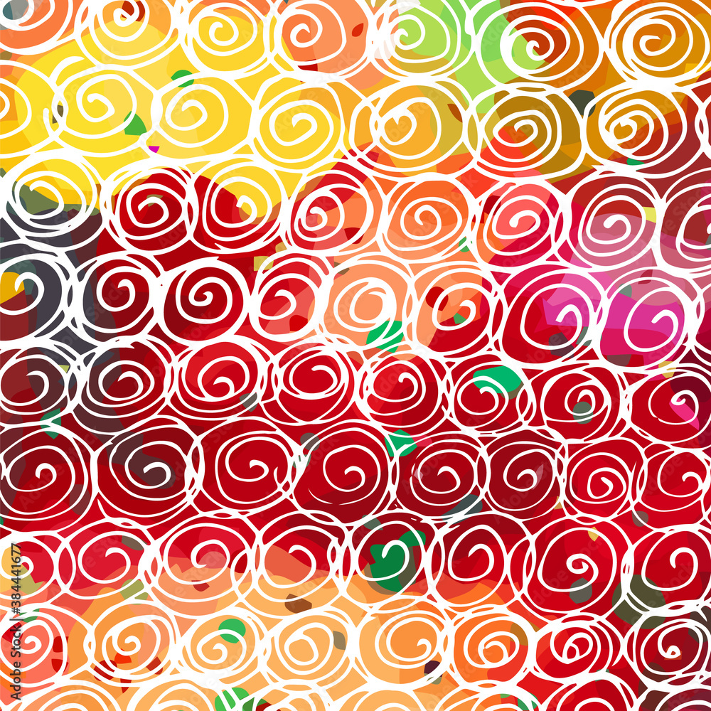 A multicolored abstract background. Mixed media. Rainbow hatching. Vector Illustrated A multicolored abstract background. Mixed media. Rainbow hatching. Vector Illustrated