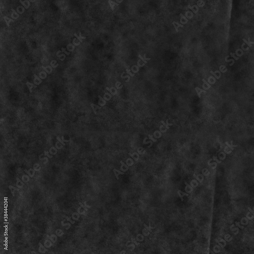 Black vintage and old looking crumpled paper background. Retro cardboard texture. Grunge paper for drawing. Ancient book page. Present wrapping.