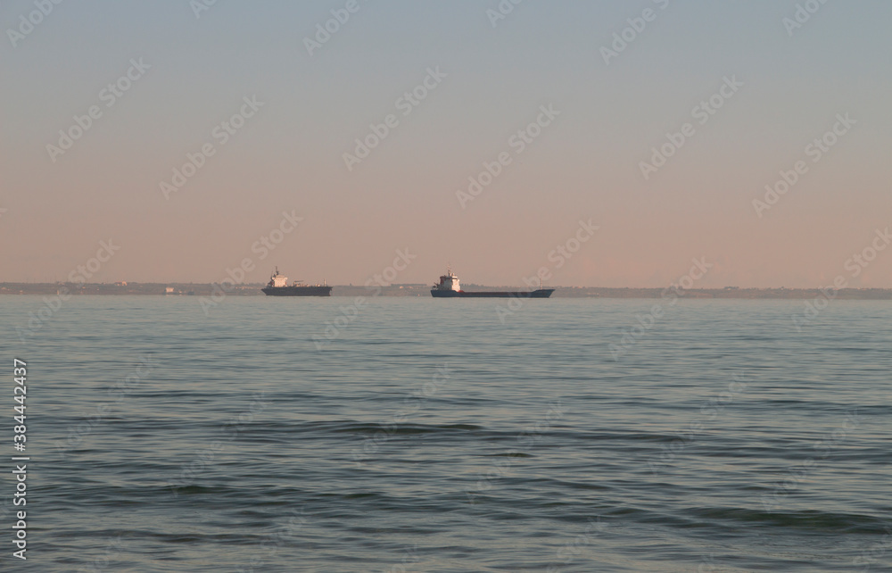 ships at sea