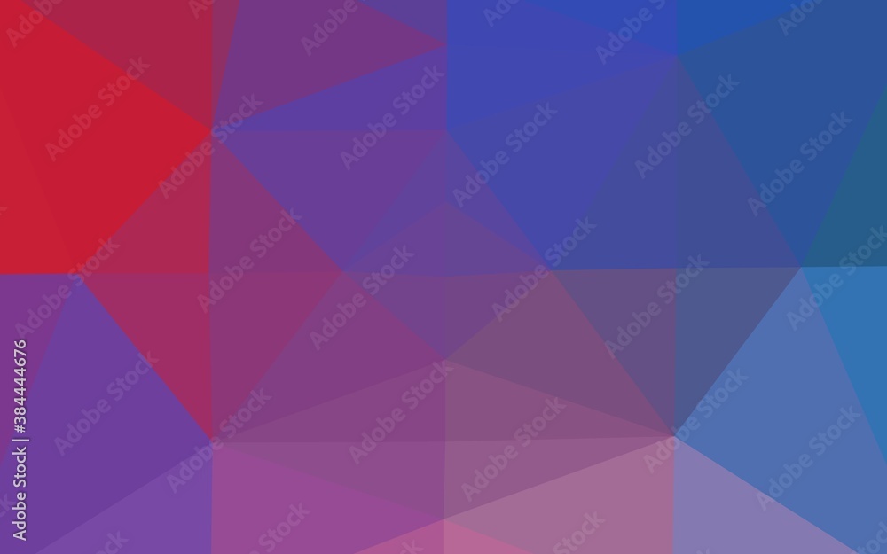 Fototapeta premium Light Blue, Red vector triangle mosaic template.